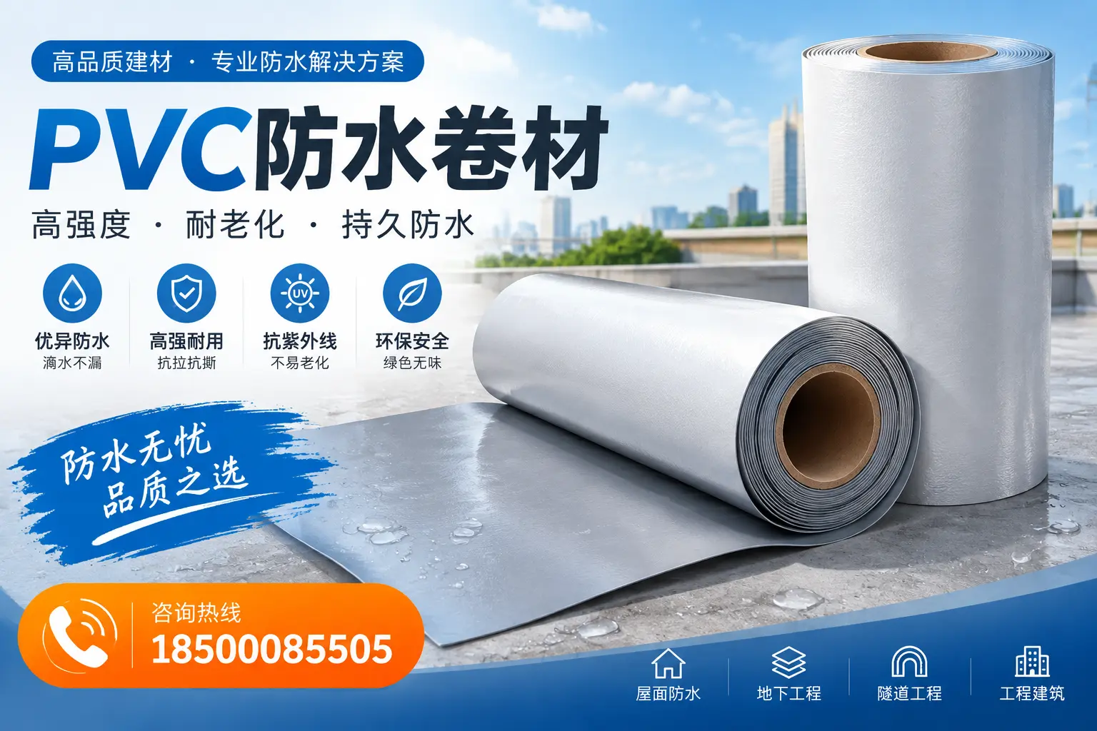 PVC防水卷材的使用寿命与维护周期,适合贵港业主参考